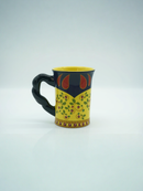 Yellow &amp; Blue Apple Harvest Ceramic Mug | Gift for Fruit Lovers