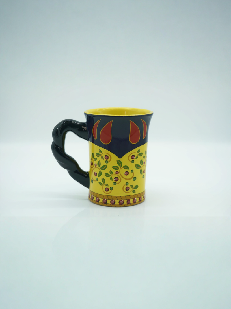 Yellow &amp; Blue Apple Harvest Ceramic Mug | Gift for Fruit Lovers