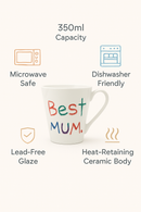 Best Mum Love Ceramic Mug | Gift for Mothers