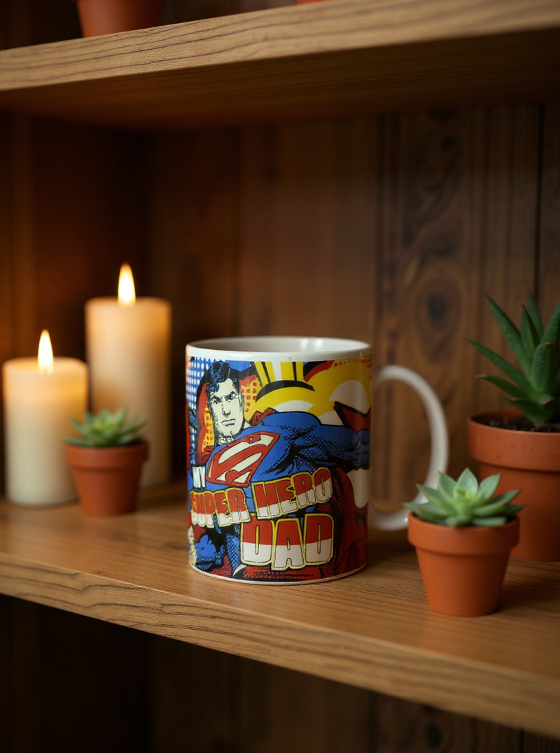 Superman Crest Valor Ceramic Mug | Gift for Superman Fans
