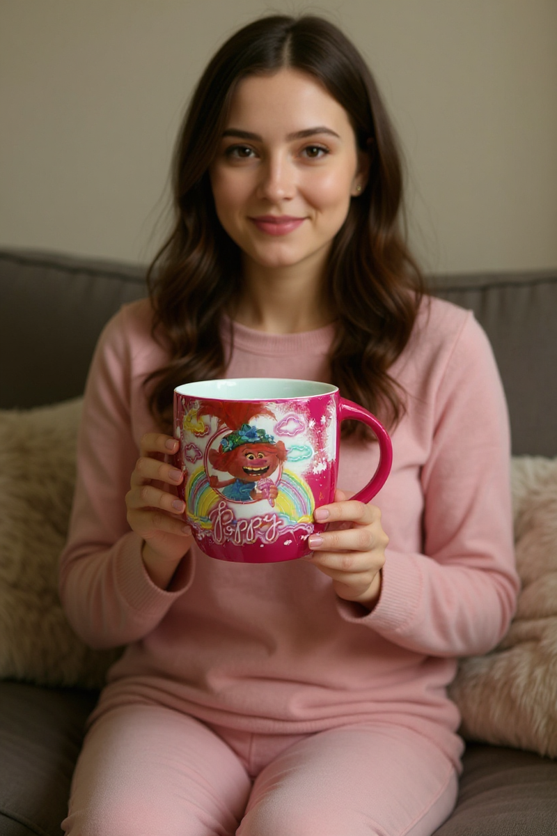 Trolls Pink Harmony Ceramic Mug