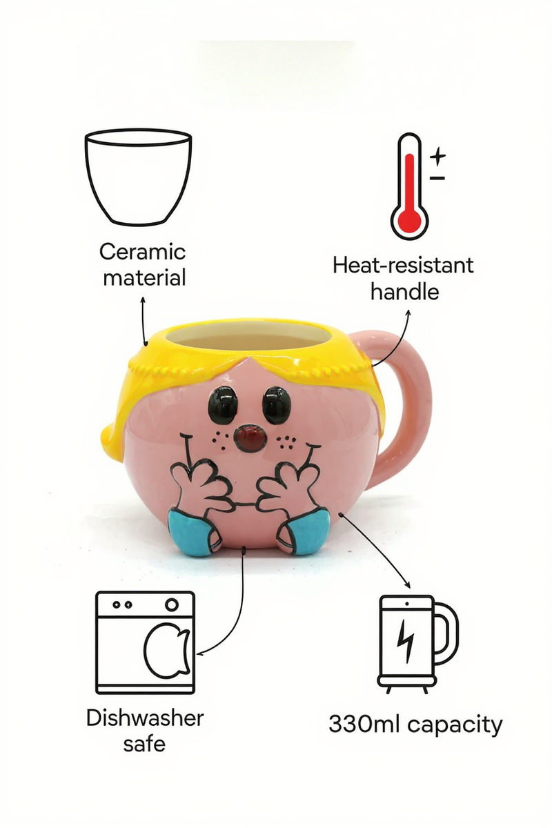 Little Miss Sunshine 3D Ceramic Cup | Gift for Fans