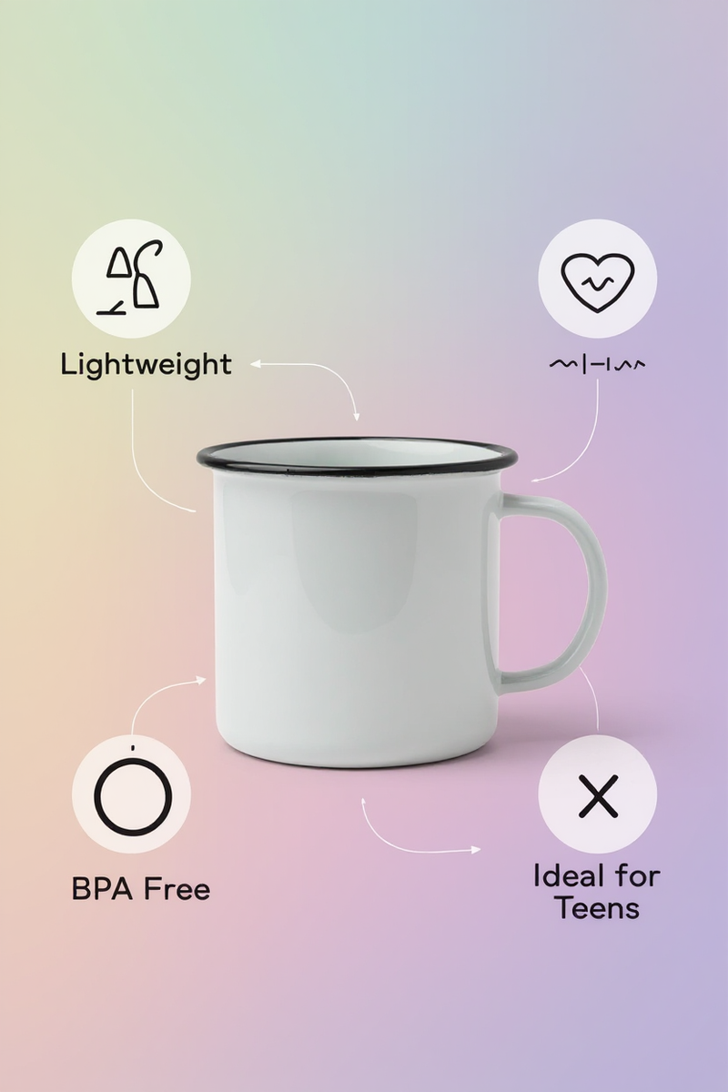 Red-Rimmed Cozy Haven Mug | Perfect for Coffee Lovers