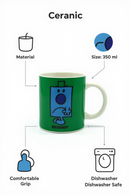Little Miss Mr. Grumpy Green Mug