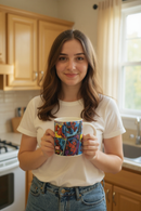 Web-Warrior Spiderman Comic Ceramic Mug | Gift for Marvel Fans