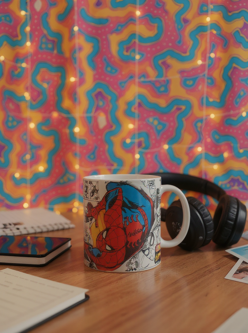 Amazing Spiderman Comic Ceramic Mug | Gift for Marvel Fans