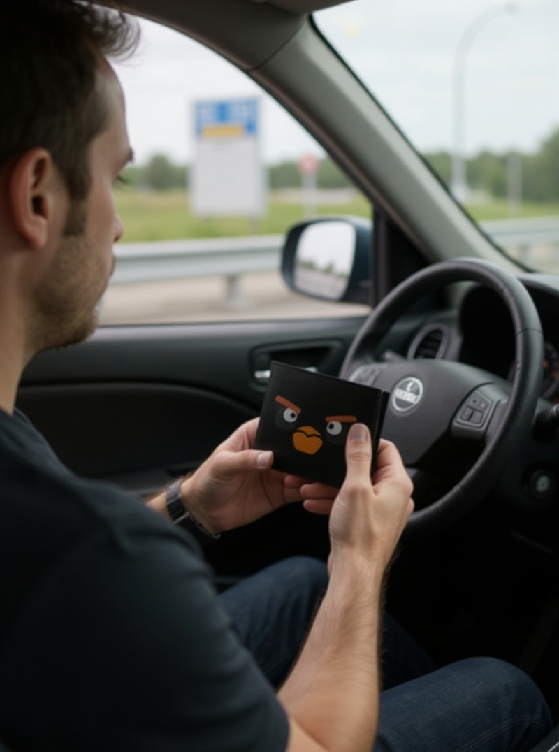 Angry Birds Black Wallet