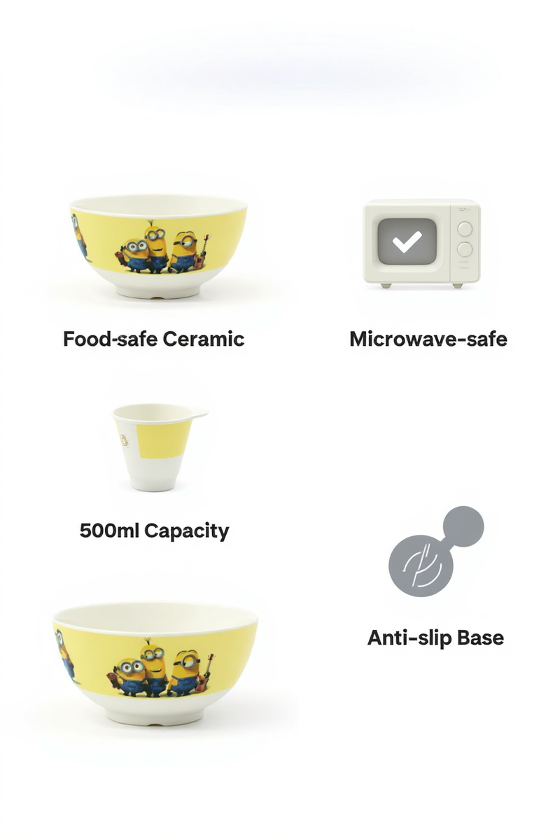 Minion Melody Cereal Bowl | Gift for Kids