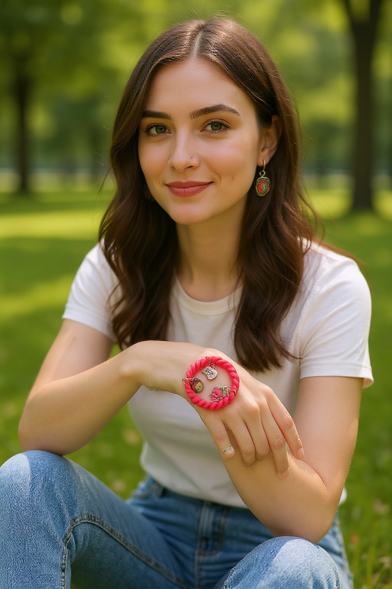 Hello Kitty Strawberry Charm Band for Girls