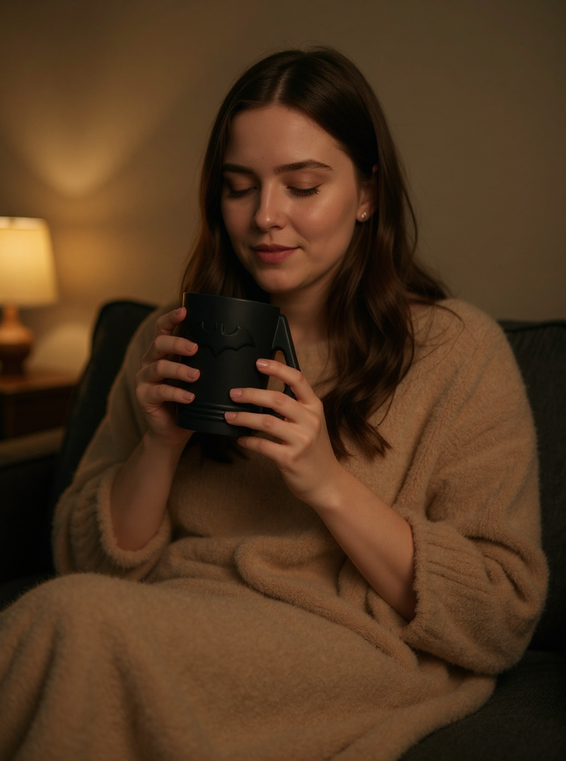 Dark Knight’s Vigilant Brew Ceramic Mug | Gift for Batman Fans