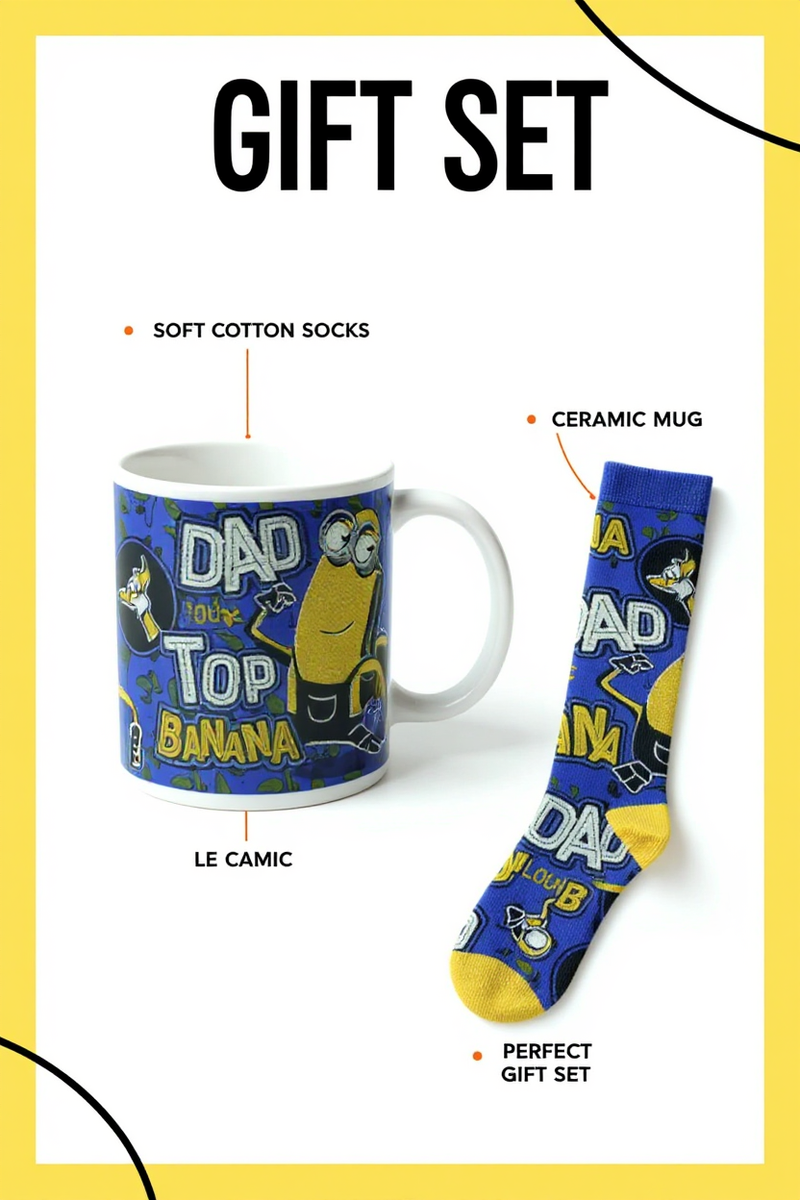 Despicable Me Minion Mischief Mug and Socks Set