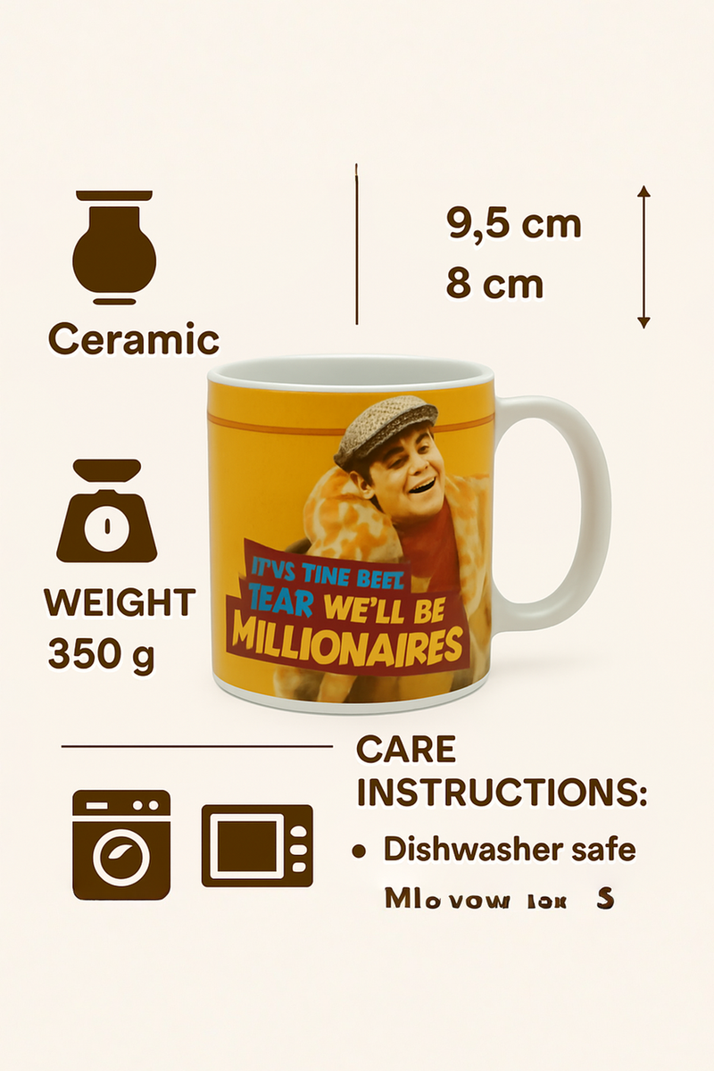 Del Boy This Time Next Year Ceramic Mug | Gift for Only Fools and Horses Fans