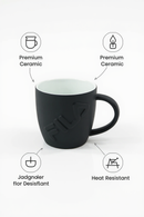 Fila Embossed Black Matte Strength Mug