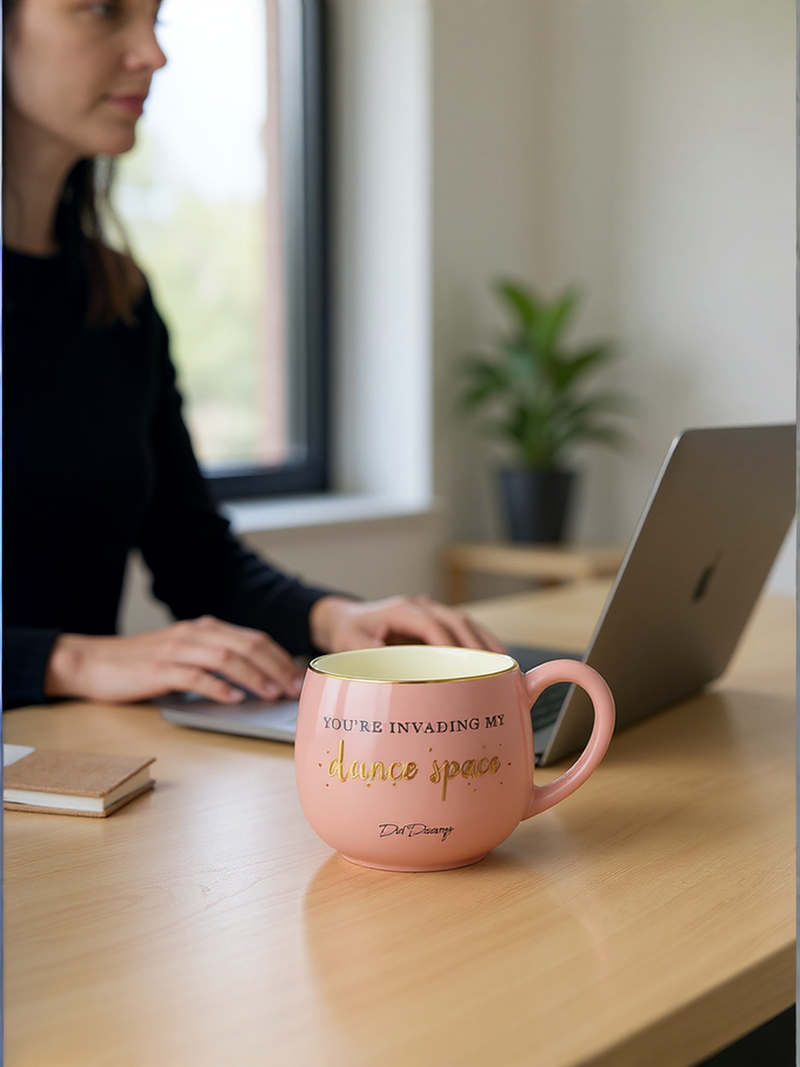 You're Invading My Dance Space Pink Ceramic Mug