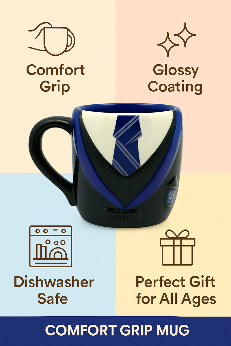 Gentleman’s Elegance Vest &amp; Tie Ceramic Mug | Gift for Dapper Enthusiasts