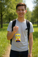 SpongeBob's Happy Place Cheerful Keychain