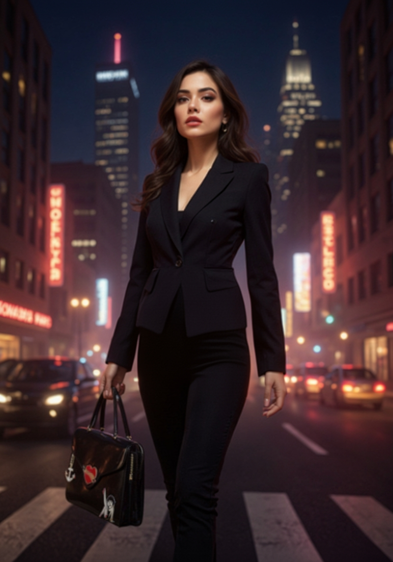 Betty Boop Black Heartbreaker clutch bag