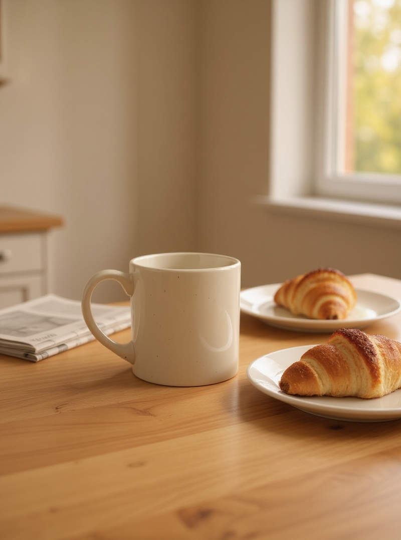 Simple Light Taupe Tranquility Mug