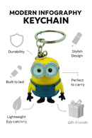 Minion Bob Cheerful Keychain