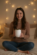 White Elegance Stemless Tumbler | Perfect for Travelling