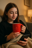 Red Fila Embossed Energy Mug