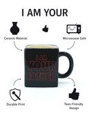 Star Wars Darth Vader "I Am Your Father" Black Ceramic Mug