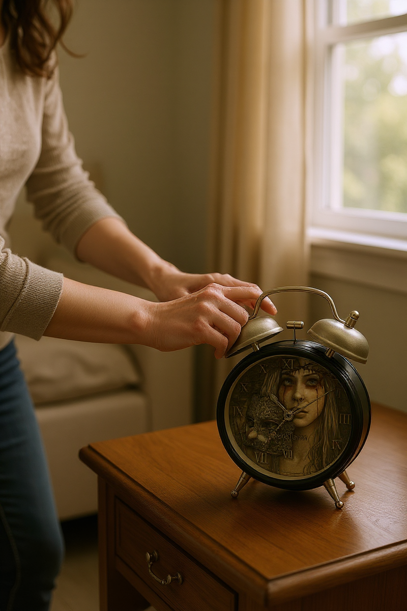 The Goth's Wake-Up Call Midnight Alarm Clock