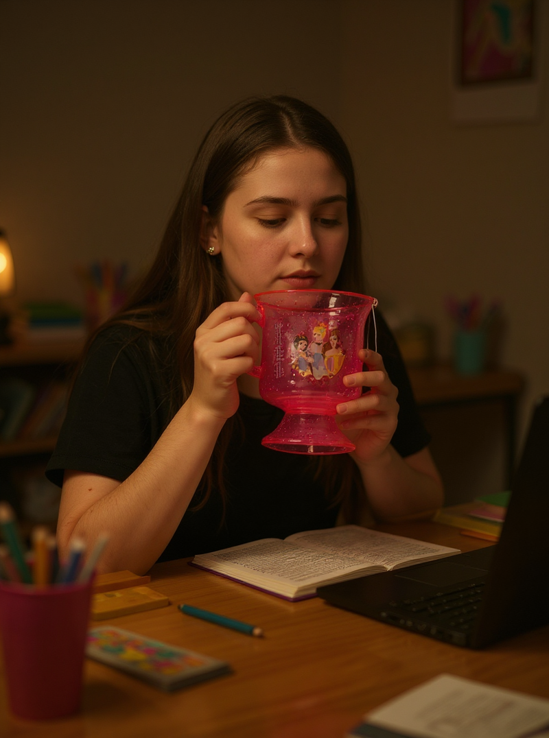 Disney Princess Pink Cup | Gift for Disney Fans