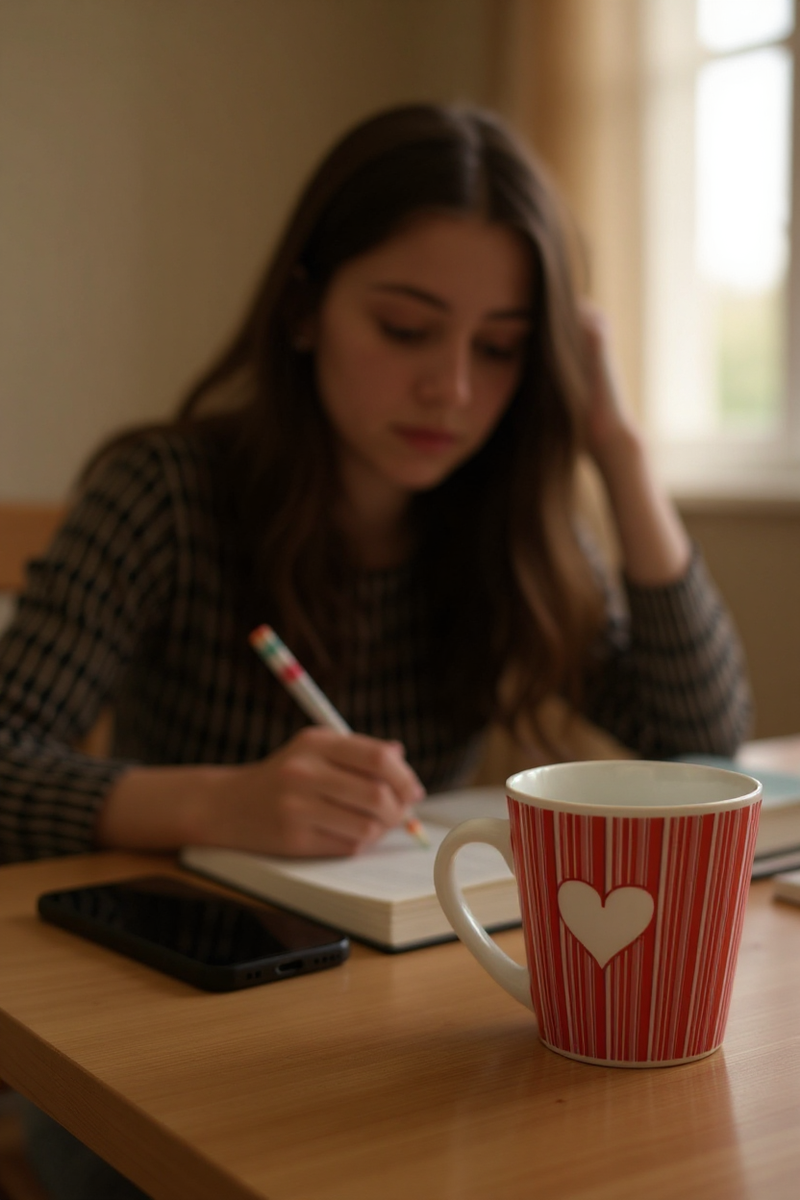 Red Heart Strings Ceramic Mug | Gift For Fans&nbsp;