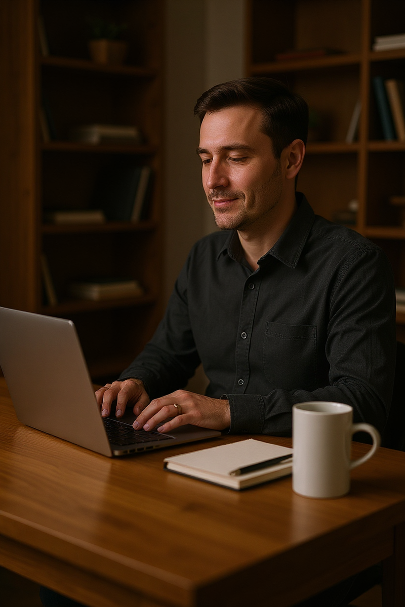 Classic White Serenity Long Mug