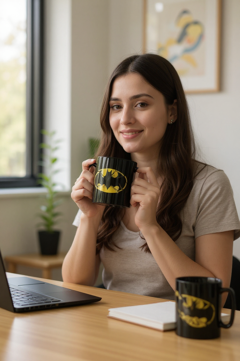 Dark Knight Crest Ceramic Cup | Gifts for Fans&nbsp;