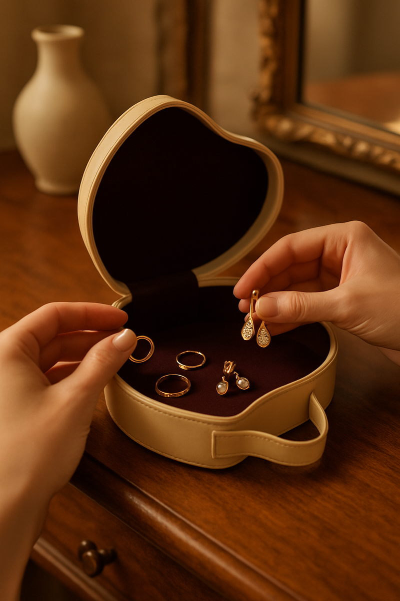 Hello Kitty Heart-Shaped Cupcake Jewelry Case