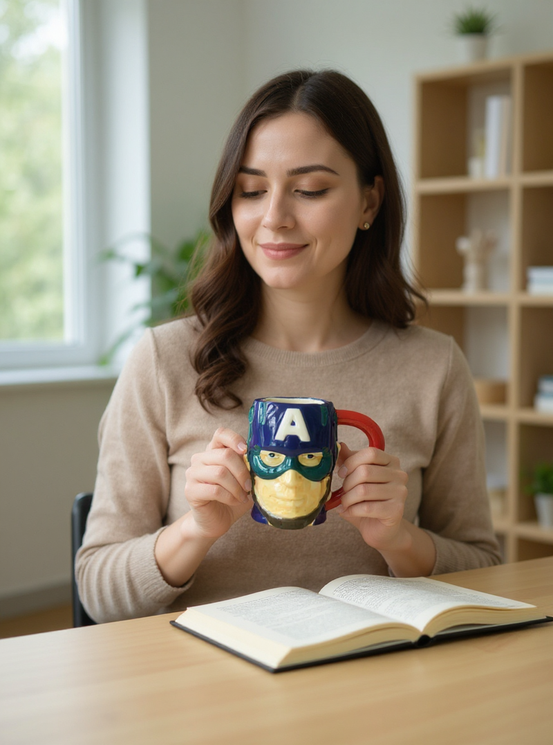 Marvel Ceramic Captain America 3D Mug