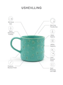 Turquoise Heart Haven Ceramic Mug | Gift for Sentiment Lovers