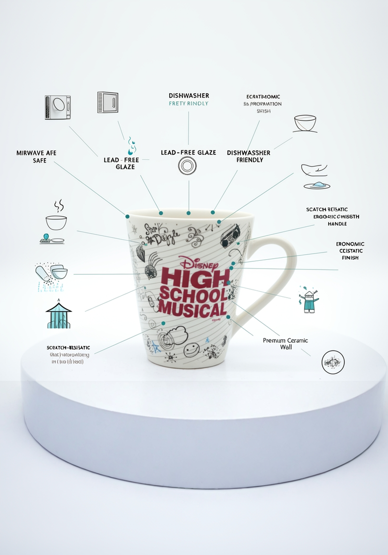 Zac Efron Lost in Music Ceramic Mug | Gift for Music &amp; Movie Fans