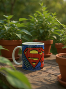 Superman Crest Valor Ceramic Mug | Gift for Superman Fans
