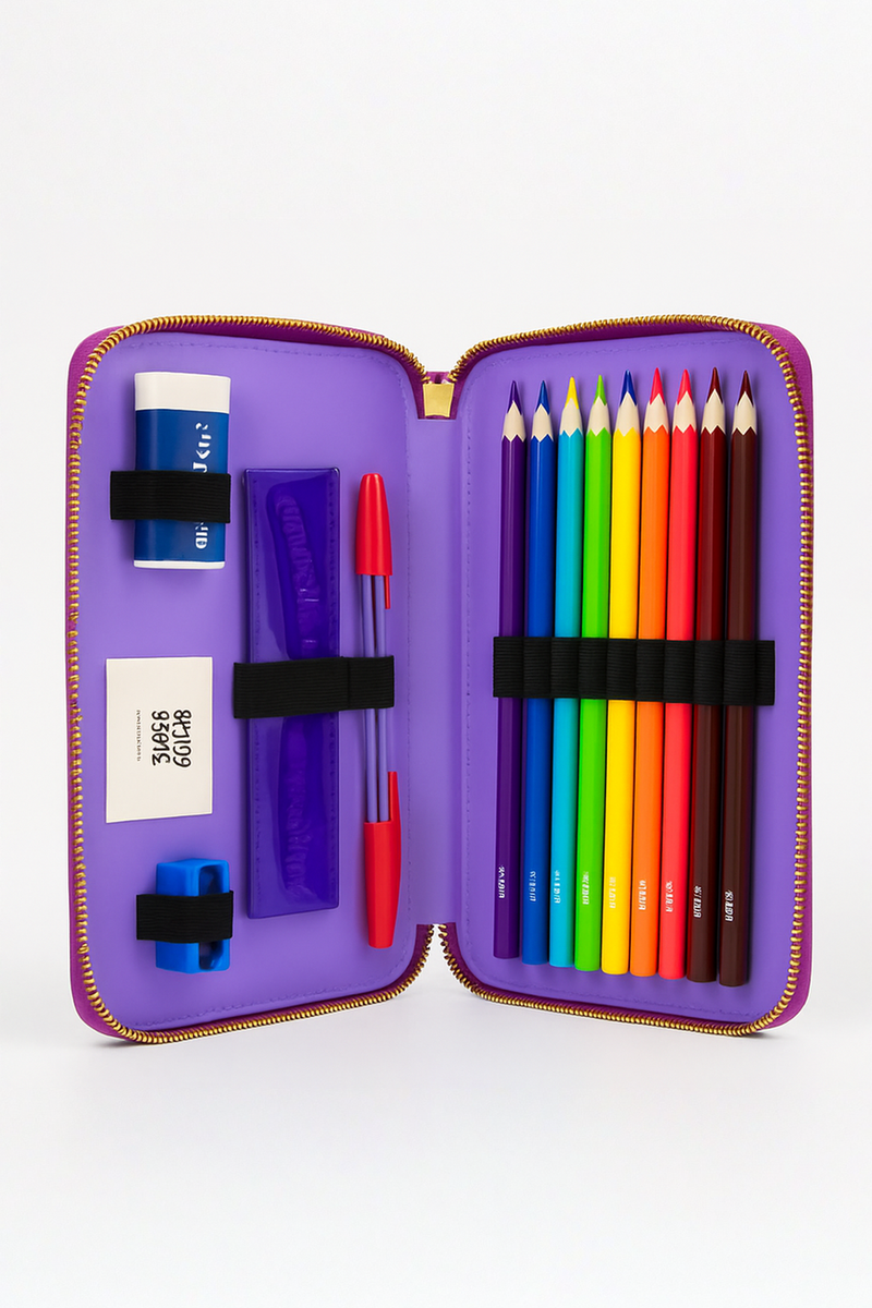 Rainbow Pencil Case Delight Set