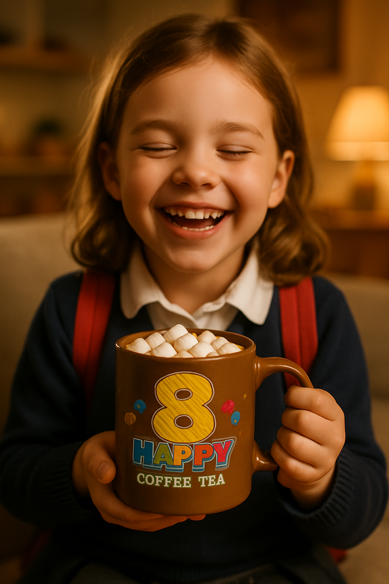 Golden 8 Celebration Mug | Perfect for 8th Celebrations