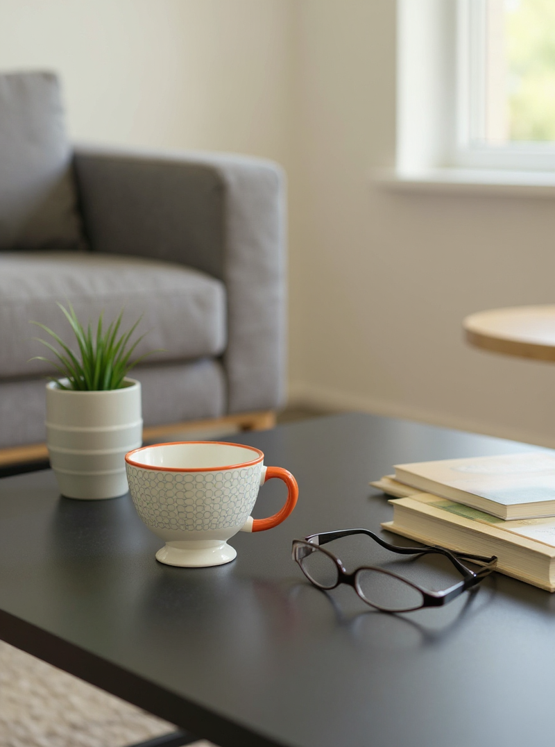 Footed Teacup Elegance Ceramic Mug | Gift for Tea Lovers