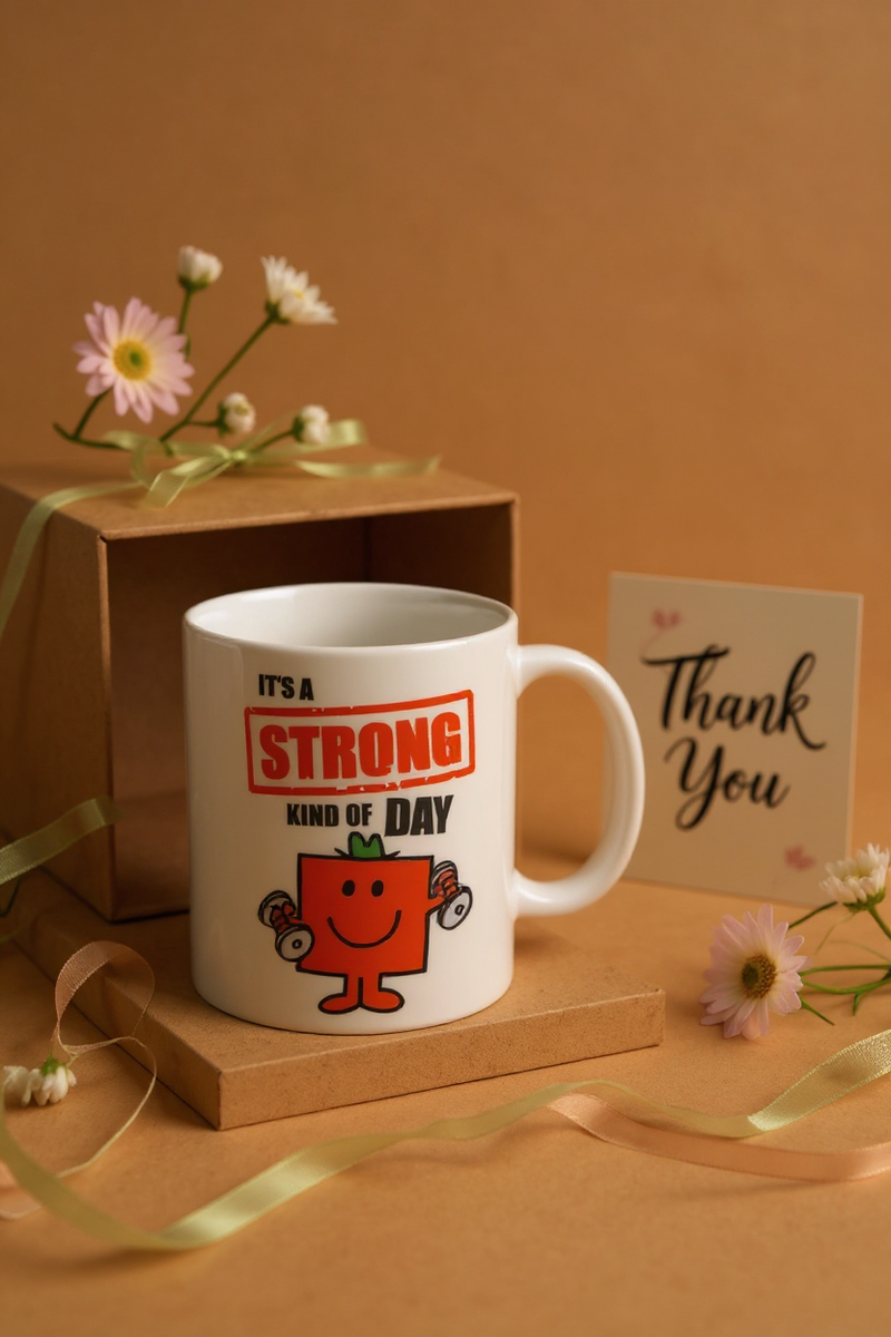 Little Miss Power Unleashed Ceramic White Mug