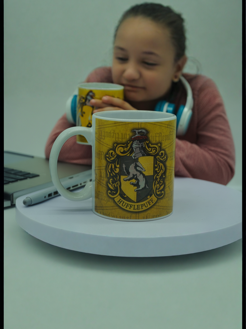 Hufflepuff Sunlit Harmony Coffee Cup | Gift for Harry Potter Fans