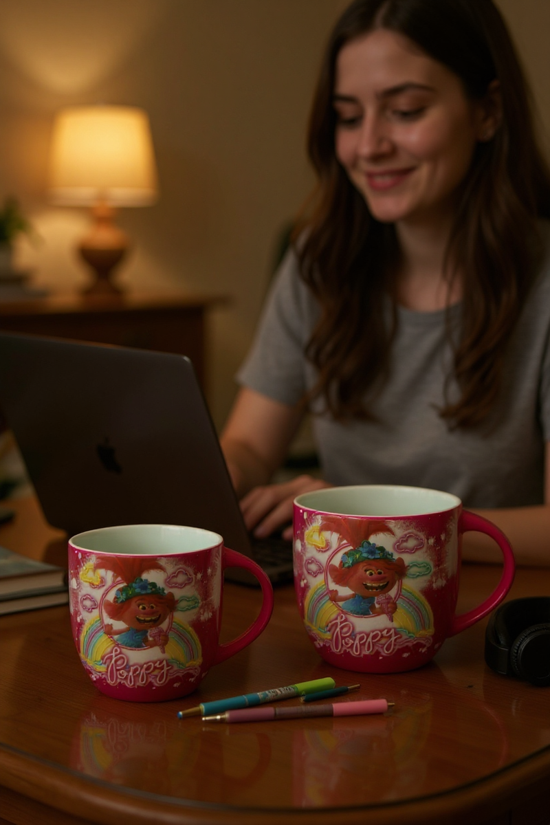 Trolls Pink Harmony Ceramic Mug