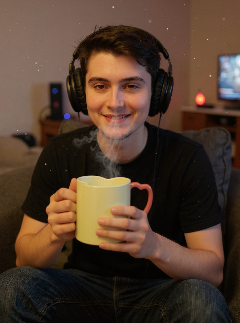 Heart-Shaped Love Blossom Mug with Pink Heart Handle