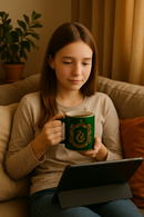 Slytherin Emerald Dominion Coffee Cup | Gift for Harry Potter Fans