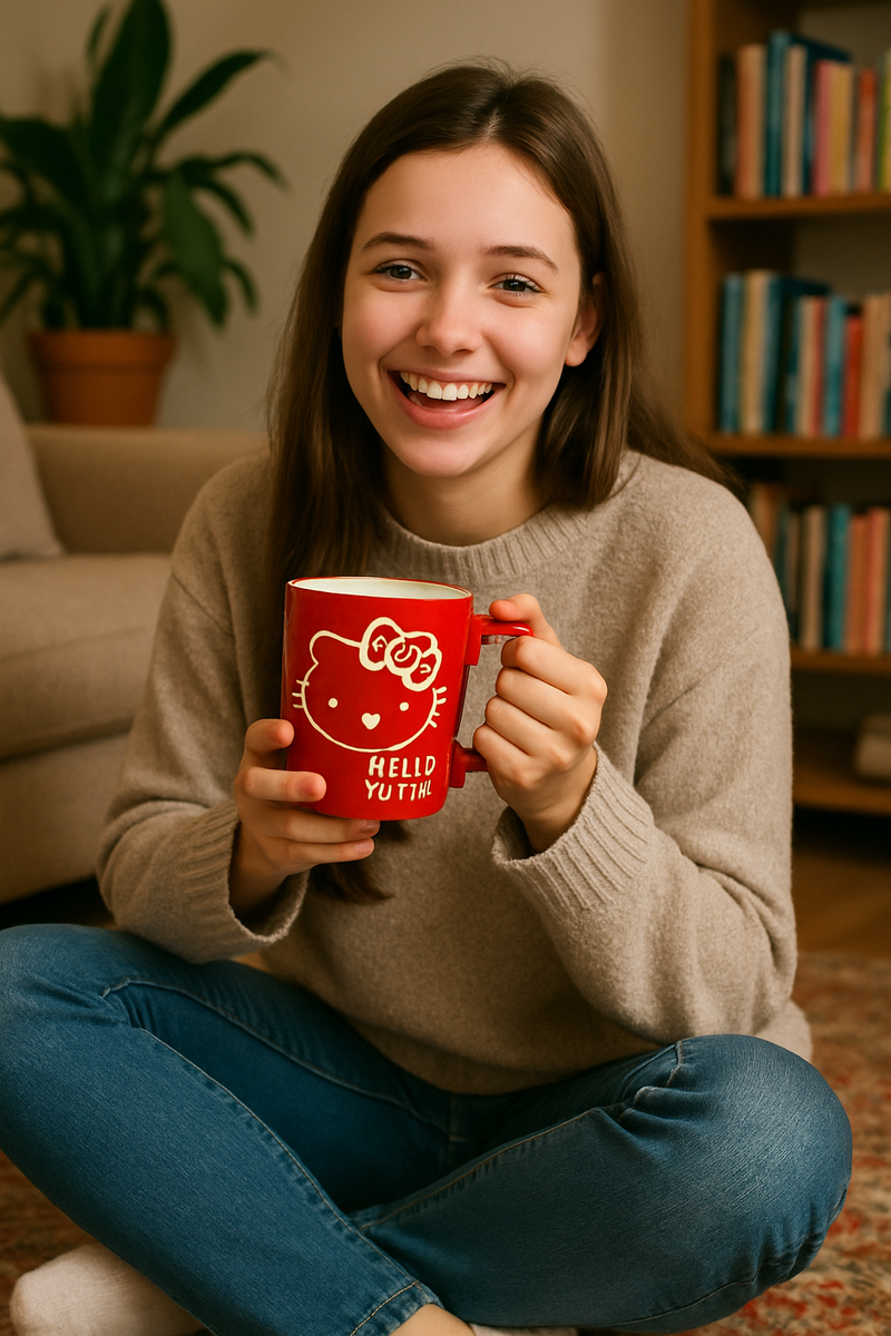 Hello Kitty Red Ceramic Coffee Mug