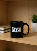 BT21 Black Logo Chic Mug
