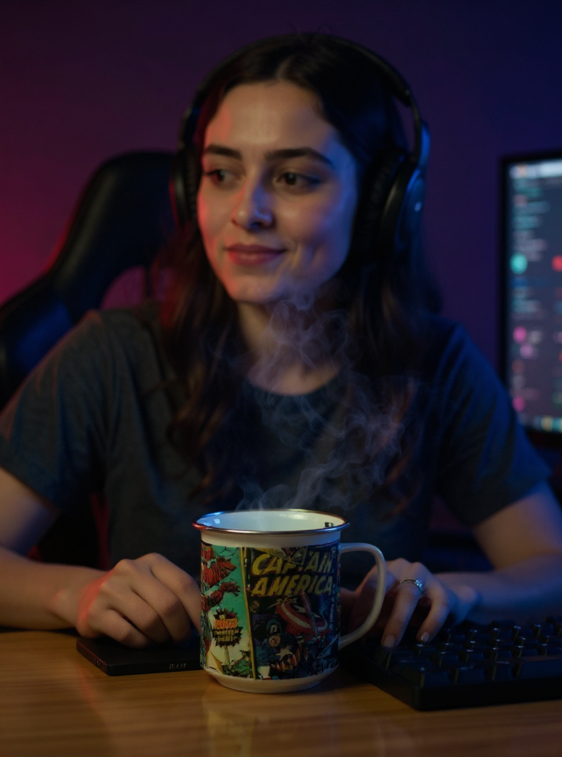 Marvel Retro Glory Enamel Mug