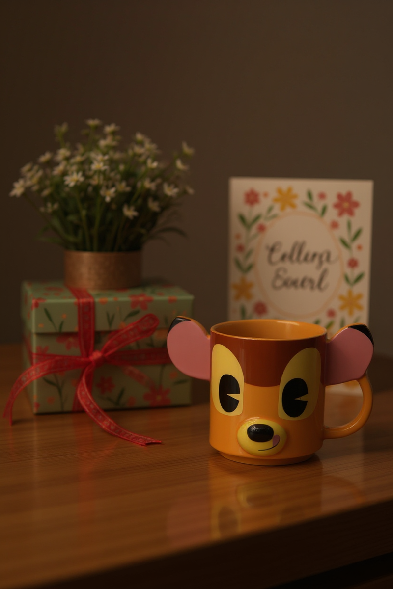 Deer Shaped Woodland Mug