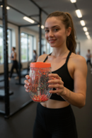 Glitter Sparkle Tumbler with Coral Lid