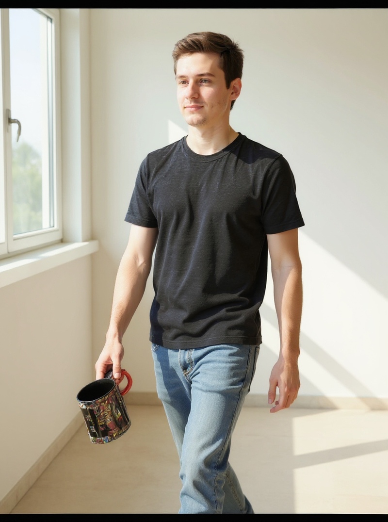 Marvel Icon Black Mug &amp; Red Socks Gift Set | Gift for Marvel Fans